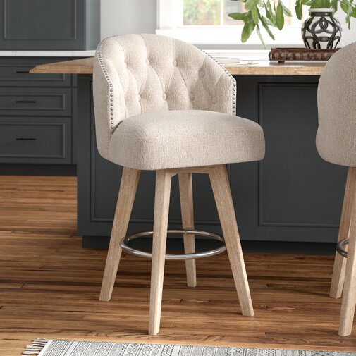 Wallick Bar & Short Swivel Stool & Reviews | Joss & Main