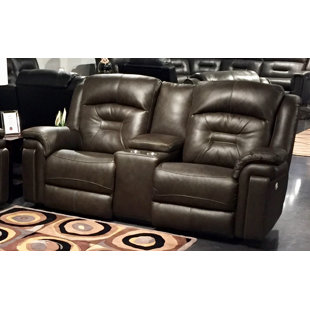 Go to store & view more images Southern Motion Avatar Leather Reclining Loveseat