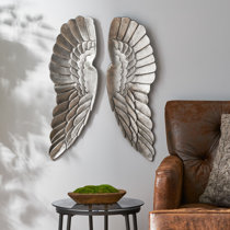 Large Angel Wings White Vintage Unique Ornament Wall Mount Home Decor Rustic 