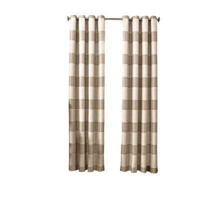 Beautyrest Gaultier Striped Max Blackout Grommet Single Curtain