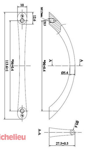 Richelieu Expression 3 3 4 Center To Center Arch Pull Wayfair