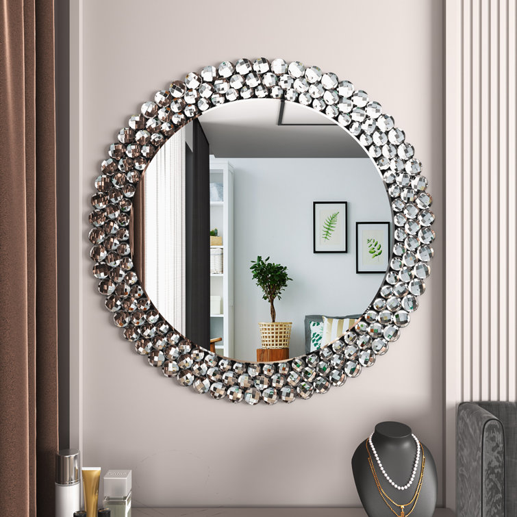 Mercer41 Torrent Beveled Magnifying Wall Mirror Reviews Wayfair