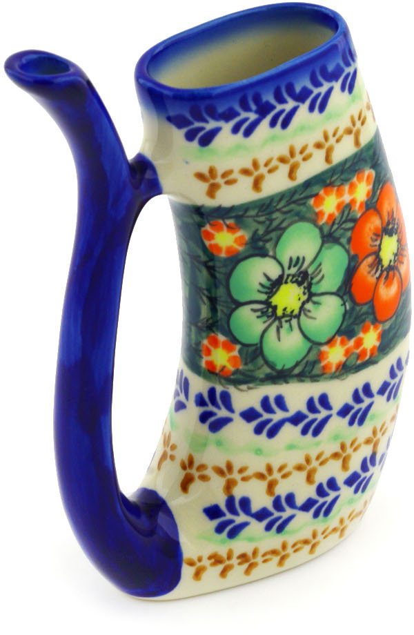 Polmedia Polish Pottery 10 Oz Stoneware Mug With Straw Wayfair