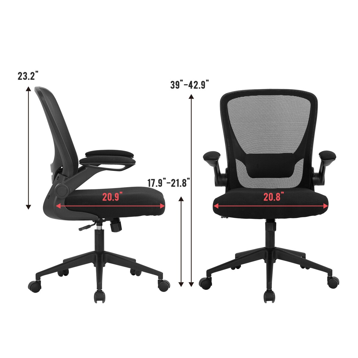 Inbox Zero Domenech Ergonomic Fabric Task Chair & Reviews | Wayfair