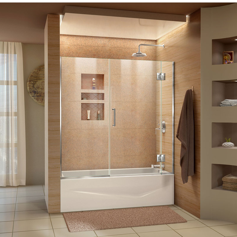 DreamLine Unidoor-X 58 1/2 in. W x 58 in. H Frameless ...