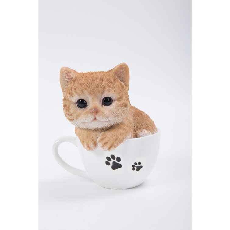 Hi Line Gift Ltd Teacup Kitten Tabby Figurine Reviews Wayfair