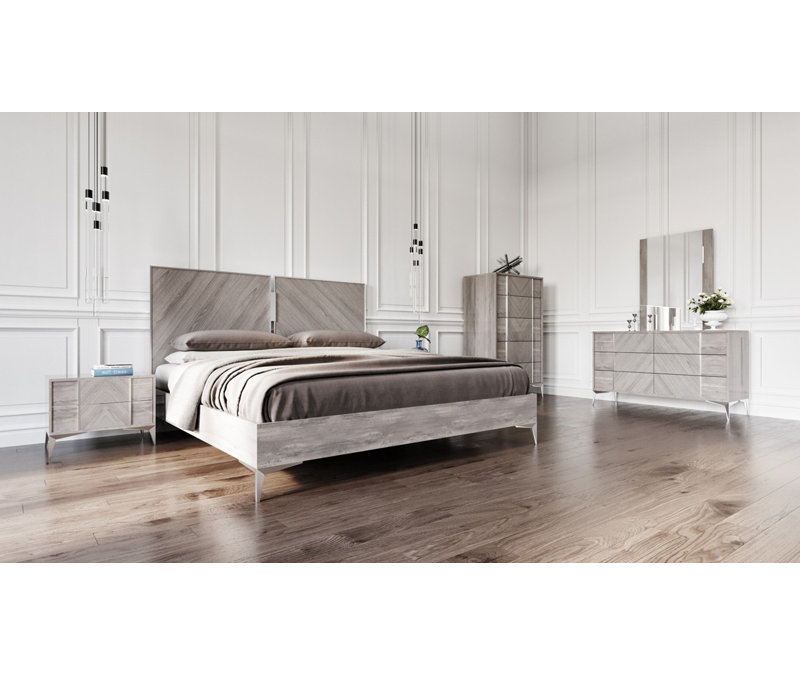 Brayden Studio Laard Modern 5 Piece Platform Bedroom Set Wayfair Laard Modern 5 Piece Platform Bedroom Set