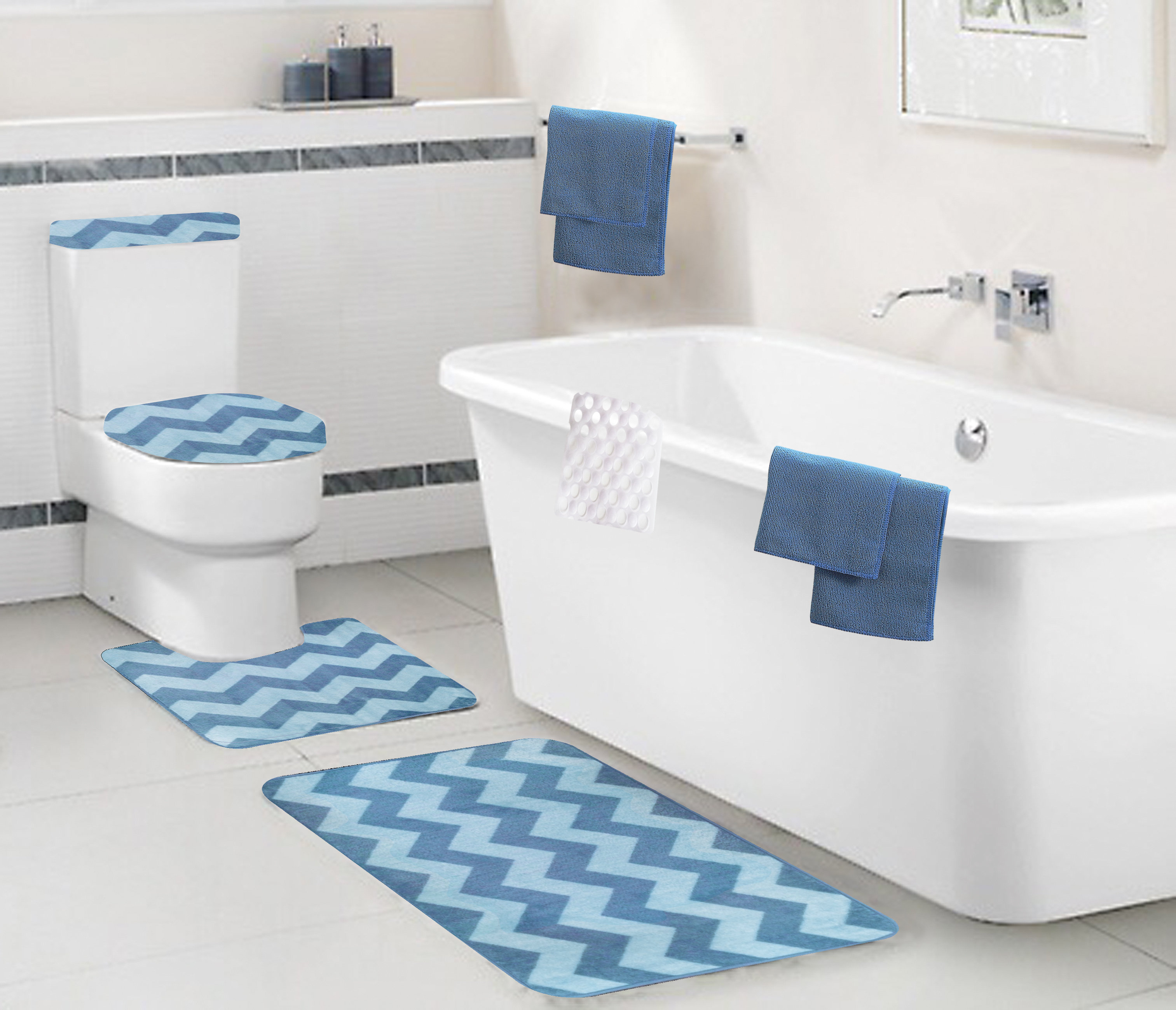 Laude Run Bohan 9 Piece Bath Set Wayfair Laude Run Bohan 9 Piece Bath Set