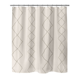 Extra Long 72 X 96 Shower Curtains You Ll Love Wayfair Neihart Diamonds Single Shower Curtain