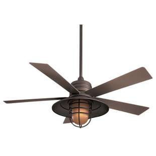 Best 54 RainMan 5 Blade Outdoor LED Ceiling Fan By Minka Aire Outdoor Lighting 54 RainMan 5 Blade Outdoor LED Ceiling Fan By Minka Aire Outdoor Lighting