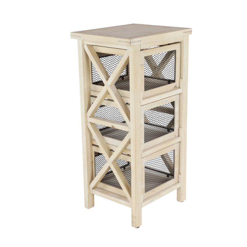August Grove Neomi Small 3 Drawer Accent Cabinet Wayfair