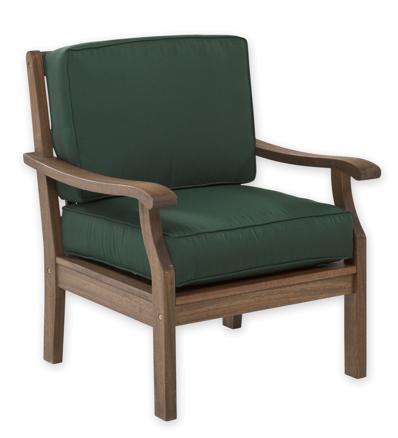 Plow Hearth Claremont Patio Chair With Cushions Wayfair