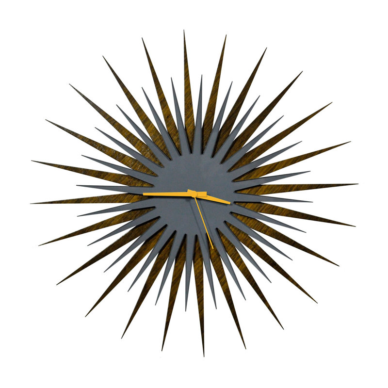 Langley Street Oversized Atomic Wall Clock Reviews Wayfair Langley Street Oversized Atomic Wall