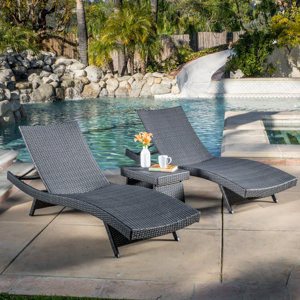 Colletti 3 Piece Chaise Lounge Set