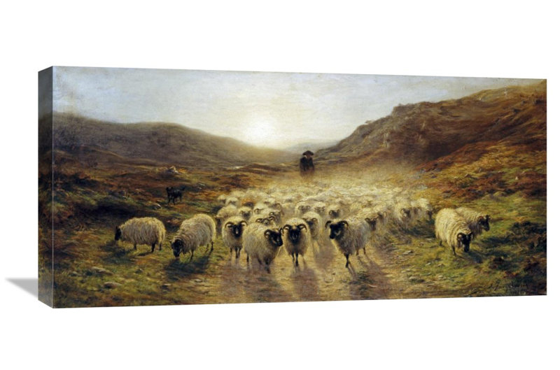 Global Gallery Leaving The Hills By Joseph Farquharson Painting