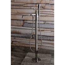 Wayfair | Freestanding Fillers Polished Nickel Bathtub ...