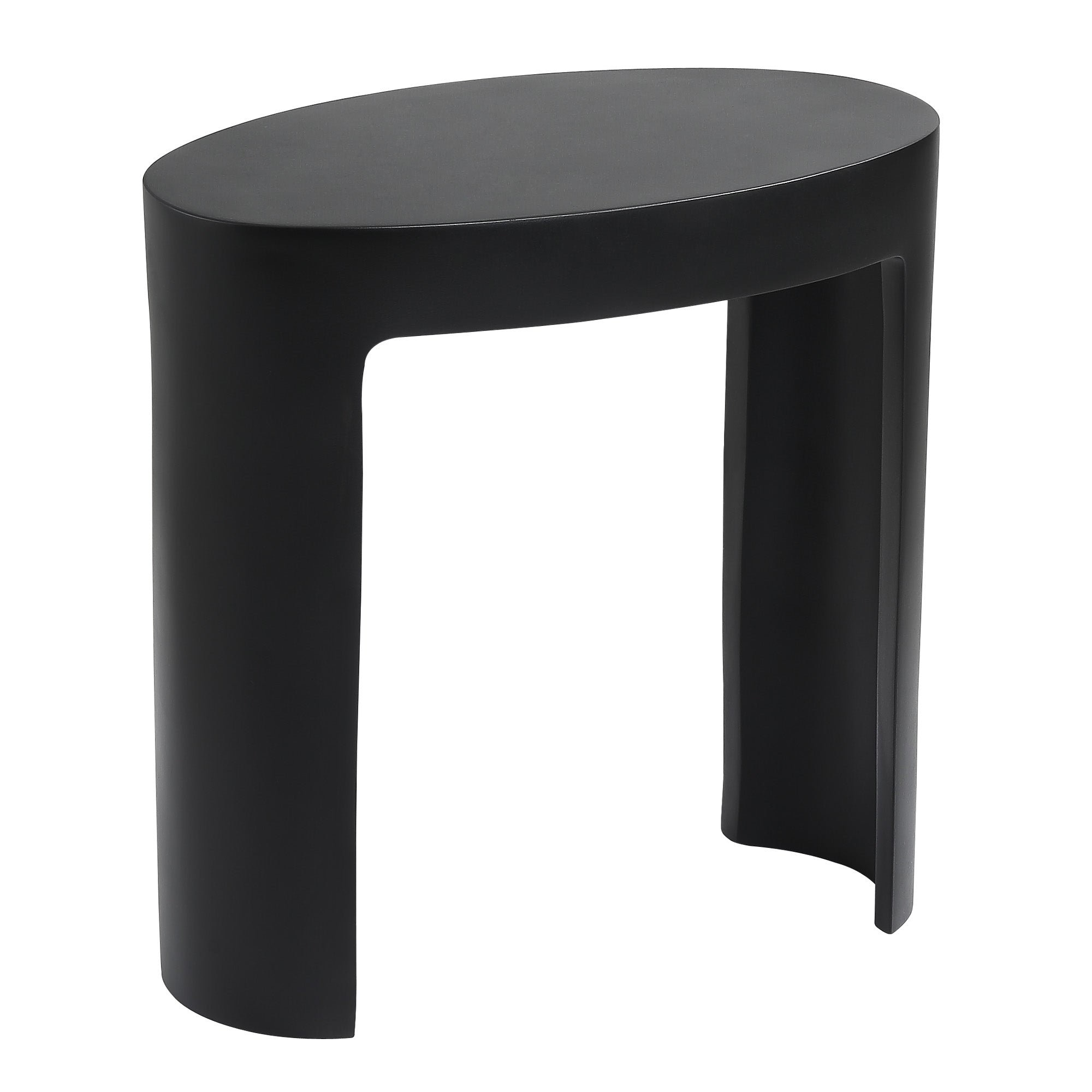 Ancona 17” Pure Acrylic Stone Bathroom Shower Bench in Matte Black