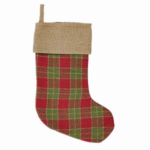 Cotton Plaid Stocking