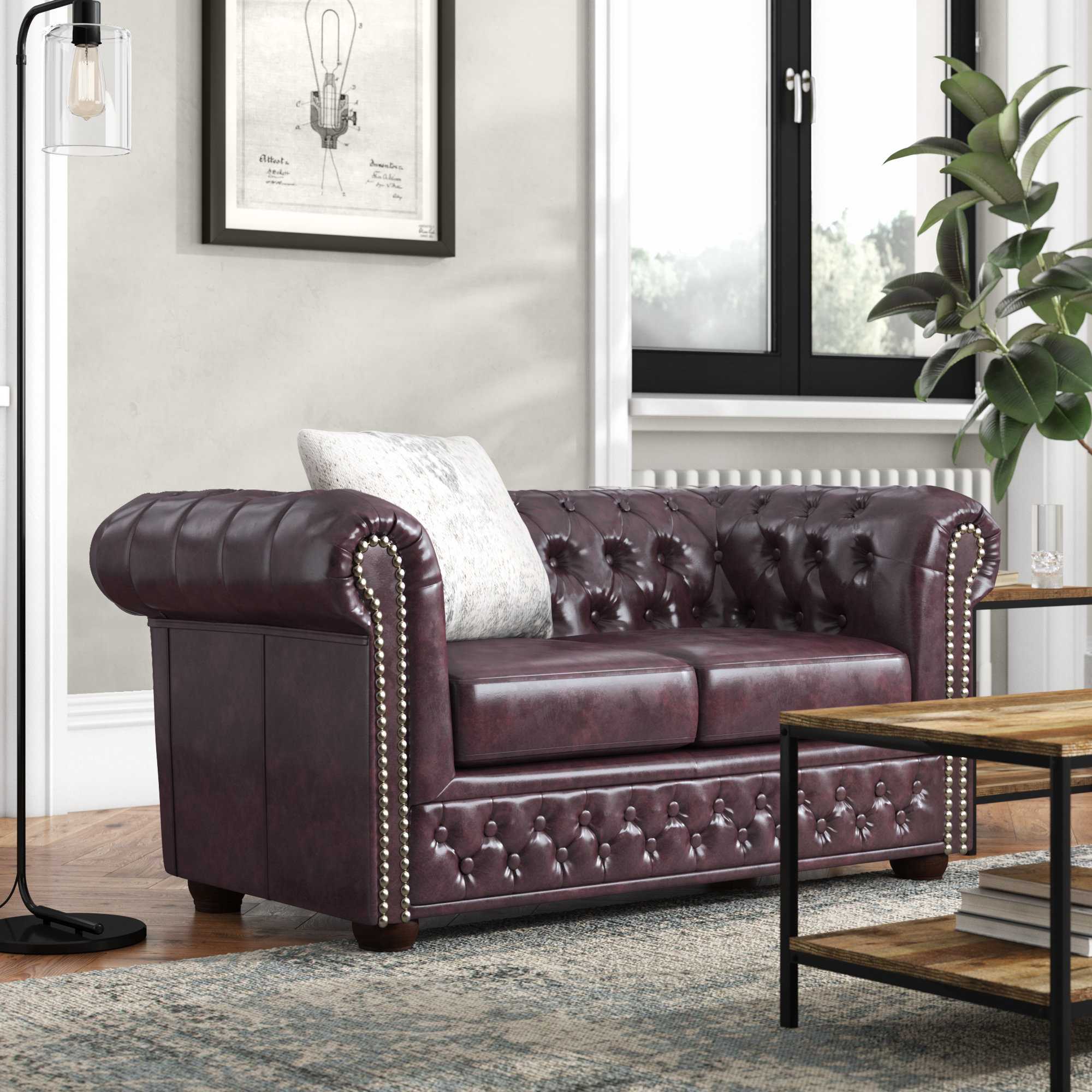 Rosalind Wheeler Marilyn 2 Seater Chesterfield Sofa Reviews Wayfair Co Uk