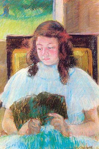 Buyenlarge Young Girl Reading By Mary Cassatt Painting Print