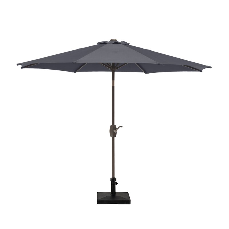 Ebern Designs Rhinecliff 9ft Patio Umbrella With Concrete Base Wayfair