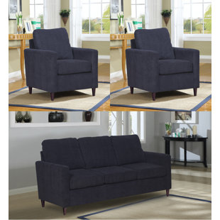 Amall 3 Piece Living Room Set by Ebern Designs