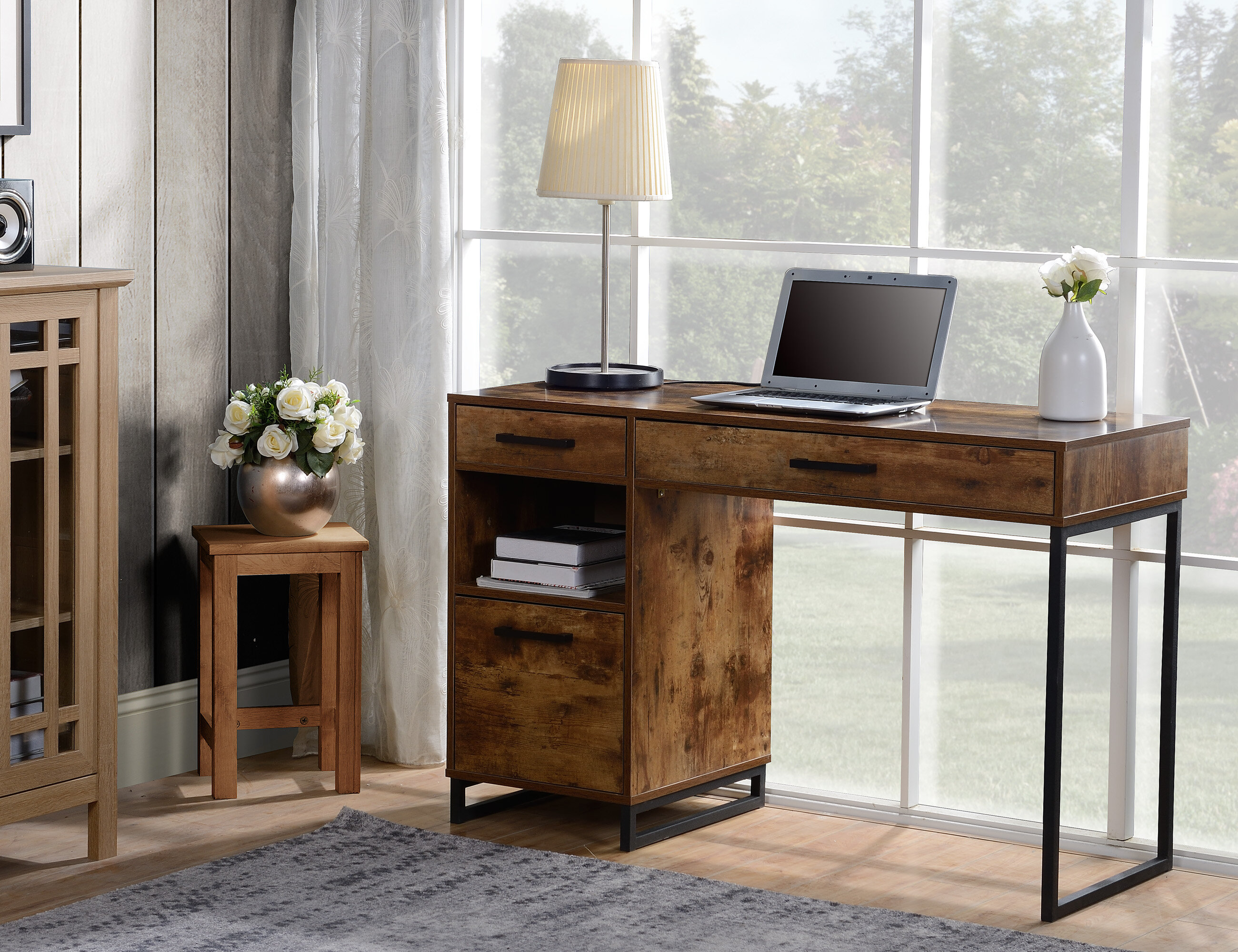 harless desk by union rustic