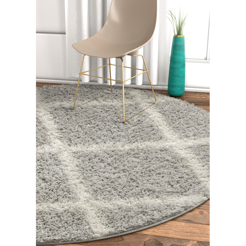 Well Woven Madison Shag Cole Light Grey Area Rug Reviews