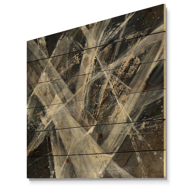 East Urban Home Mid Century Modern Abstract Glacial Painting