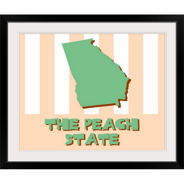 Great Big Canvas Georgia State Nickname By Kate Lillyson Graphic
