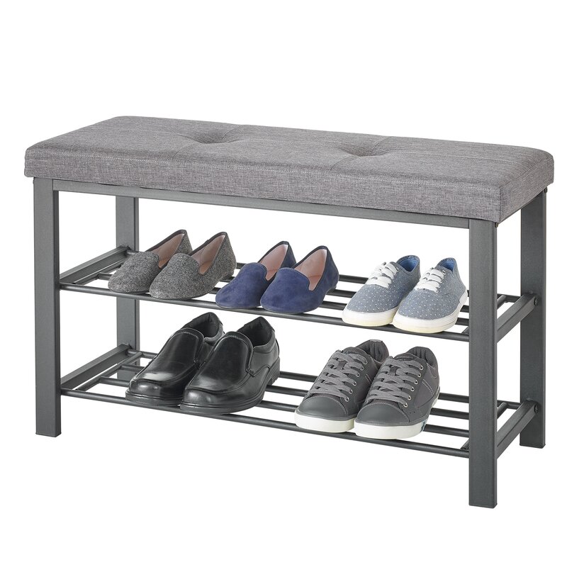 Neatfreak Metal Shoe Storage Bench Reviews Wayfair