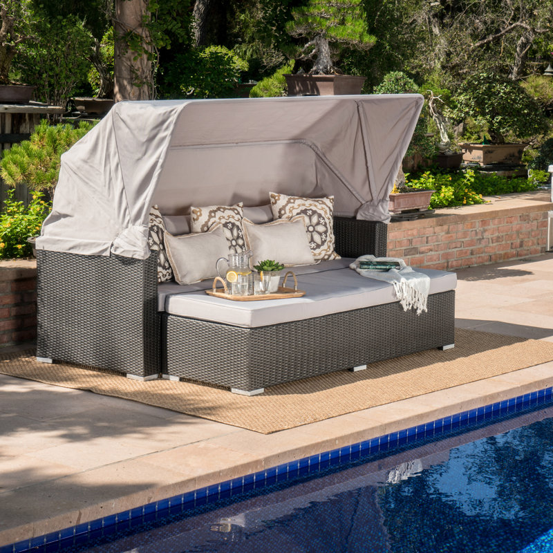 Lammers Patio Daybed with Cushions