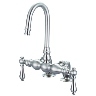 Stonington 3 38 Center Deck Mount Tub Faucet With Gooseneck Spout