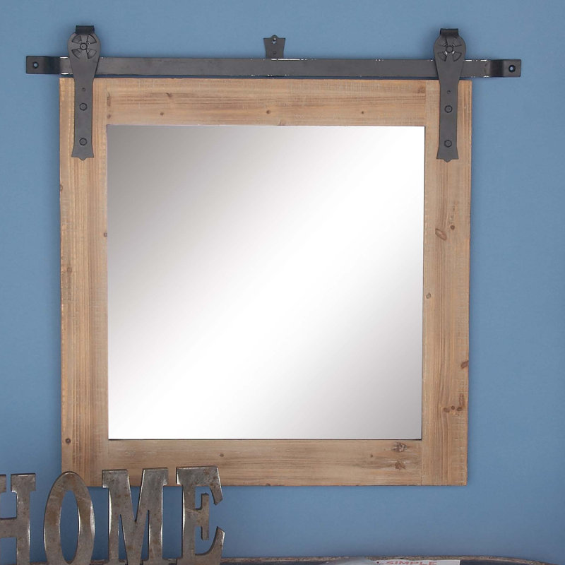 Rectangular Wall Mirror cole & grey wood/metal wall mirror & reviews | wayfair Rectangular Wall Mirror cole & grey wood/metal wall mirror & reviews | wayfair