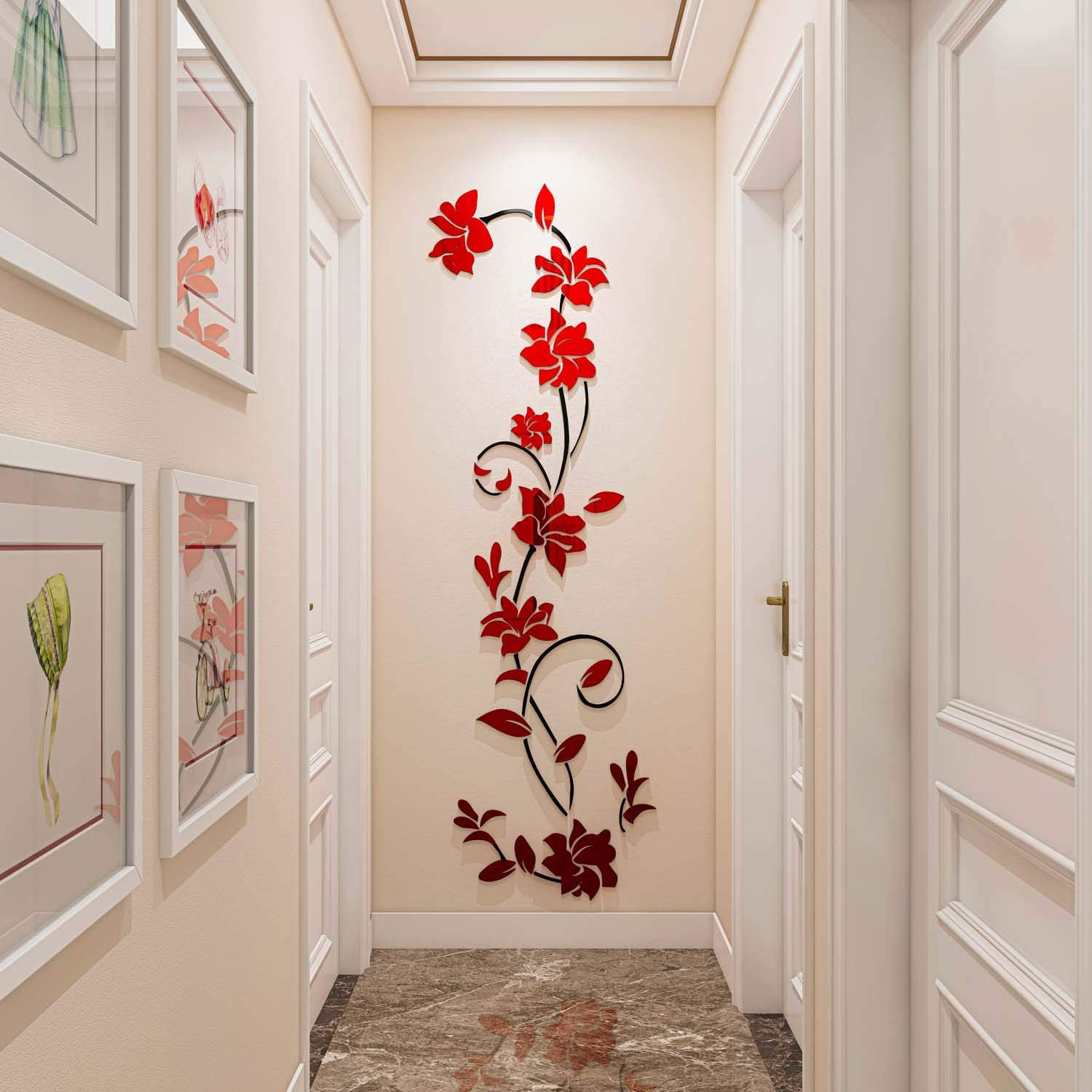 3D Beach Art Vinyl Wall Sticker Window View Mural Floor Ceiling Room Decal Decor