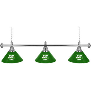 Go to store & view more images Trademark Global Bud Light Lime 3-Light Billiard Light