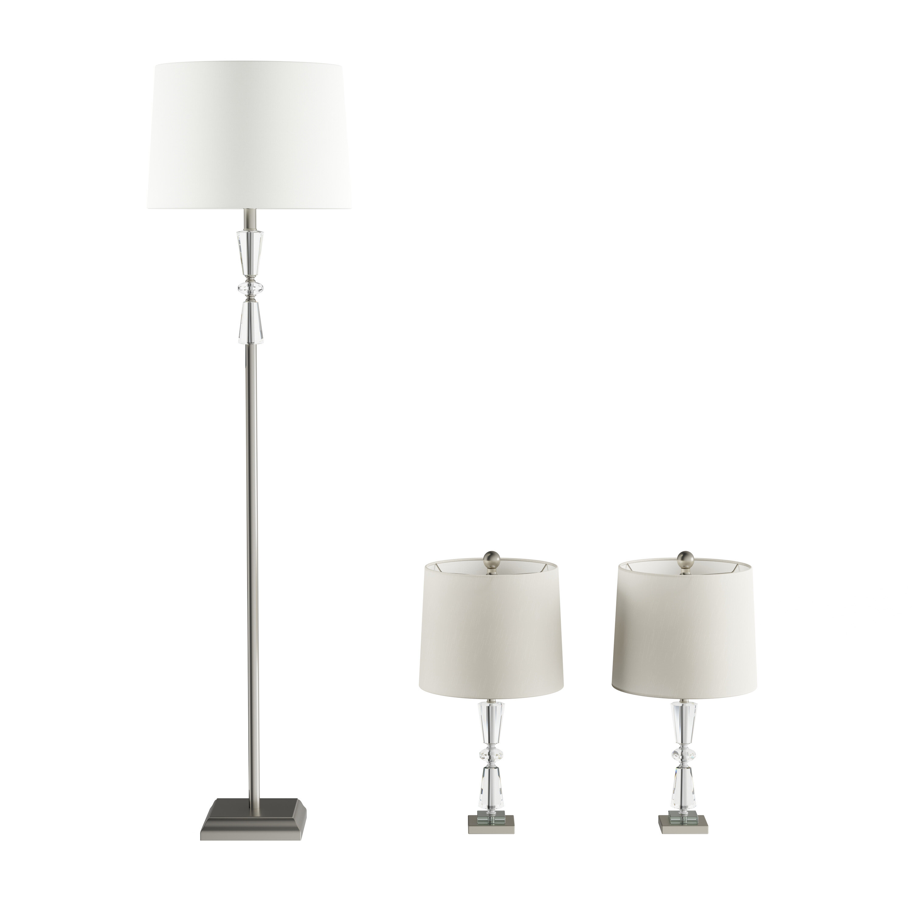 House Of Hampton Liberatore Floor And Table Lamp Set Wayfair