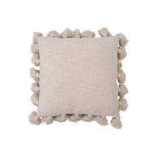 peri fringe throw pillow