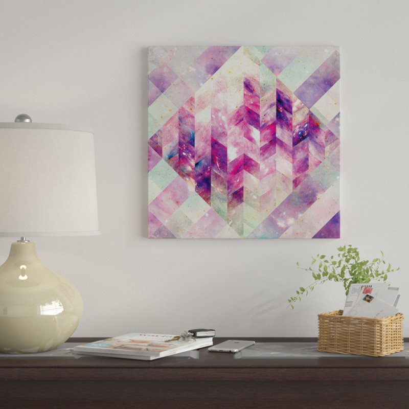 East Urban Home Geometric Abstract Galaxy Iii By Barruf Graphic
