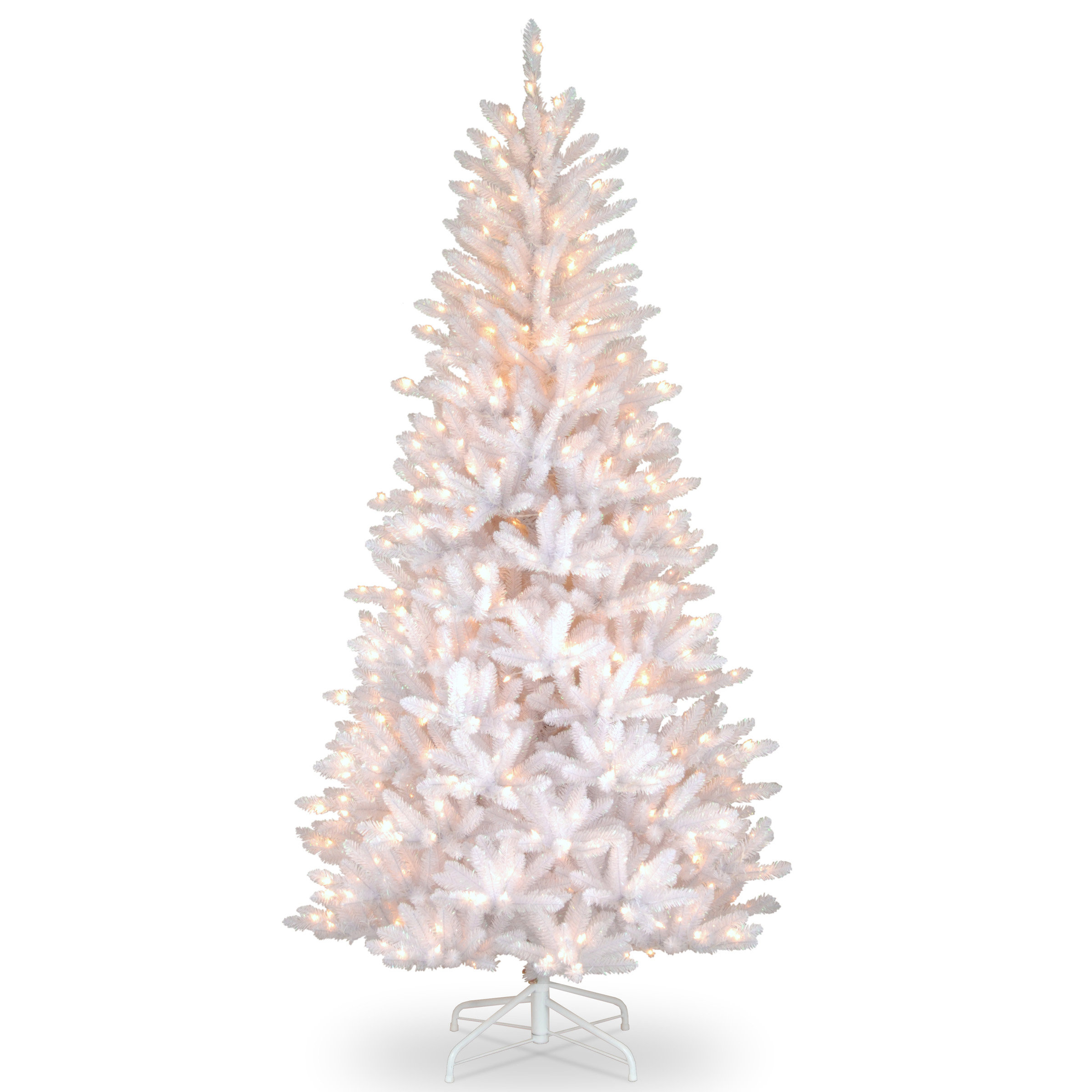 Mercury Row® Dunhill Fir 7.5' White Fir Artificial Christmas Tree with