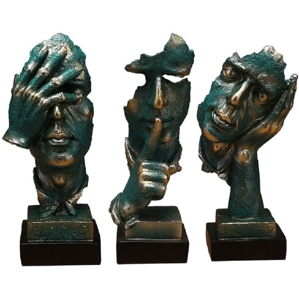 Abstract People Desk Statues Sculpture Creative Home Living Room Cabinet Shelf 