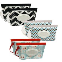Eco Friendly Wipe Pouches 2 pack Reusable Wet Wipe Pouch Dispenser,Keeps Wipes Moist,for Baby or Personal Wipes Great for Travel