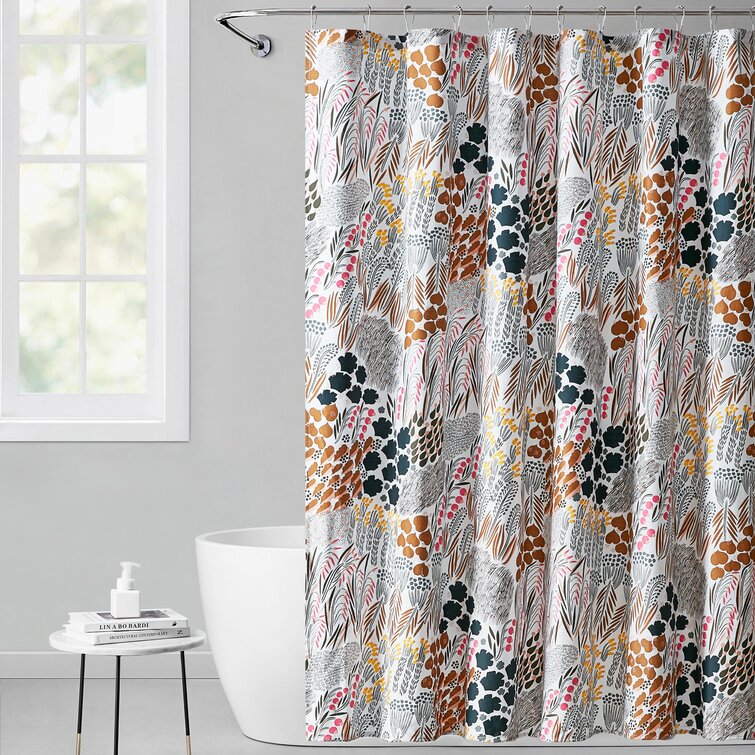 Marimekko 100% Cotton Floral Single Shower Curtain & Reviews | Wayfair