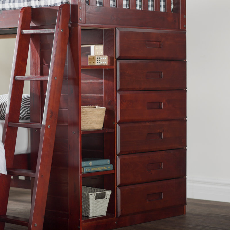 Birch Lane Heritage Giuliano Twin Over Full L Shaped Bunk Bed