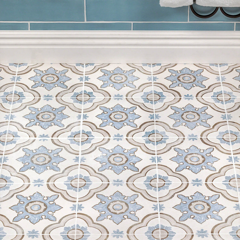 Ivy Hill Tile Valencia 8 X 8 Porcelain Spanish Wall Floor Tile Reviews Wayfair