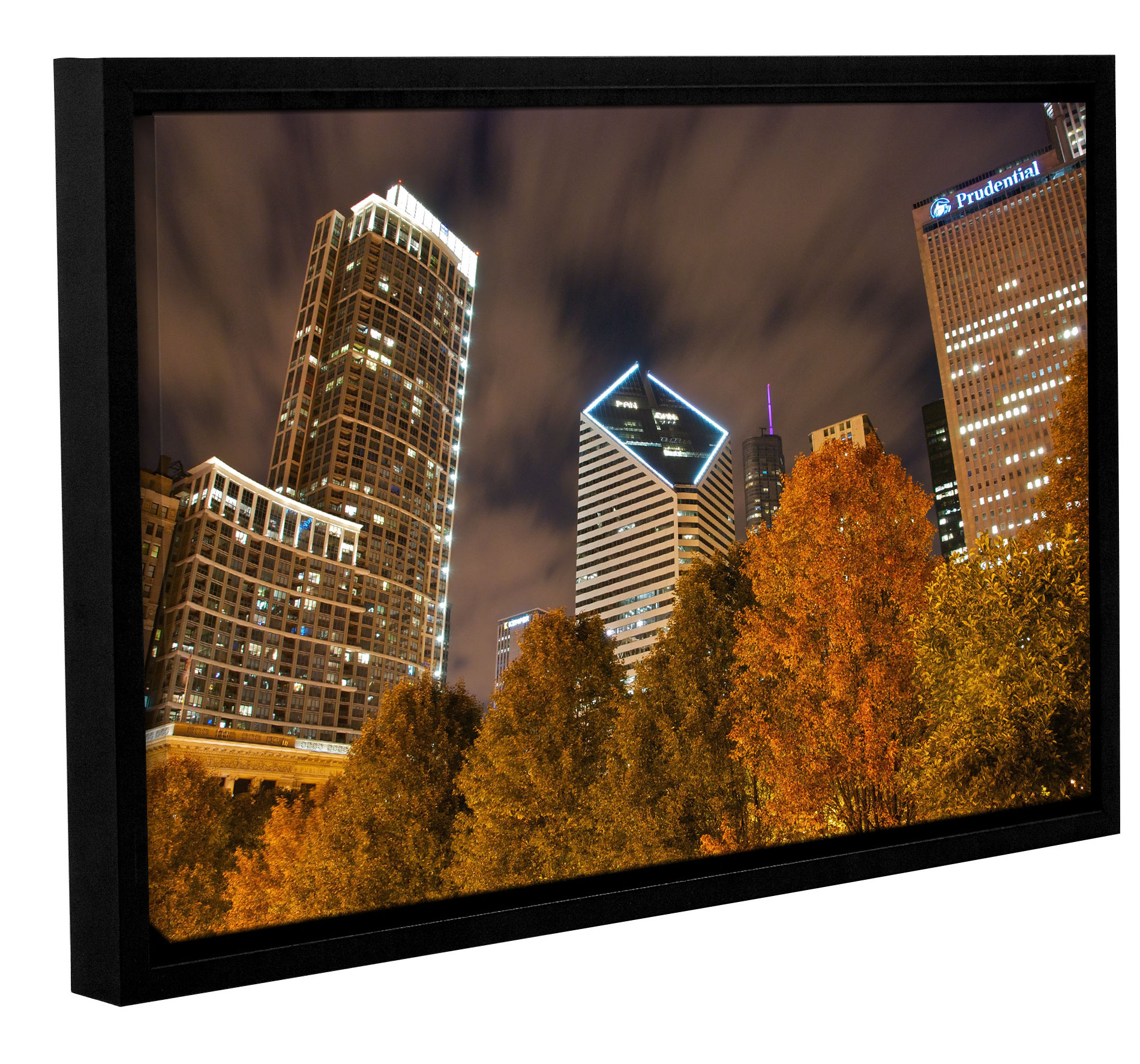 Latitude Run Chicago Fall Framed Photographic Print Wayfair