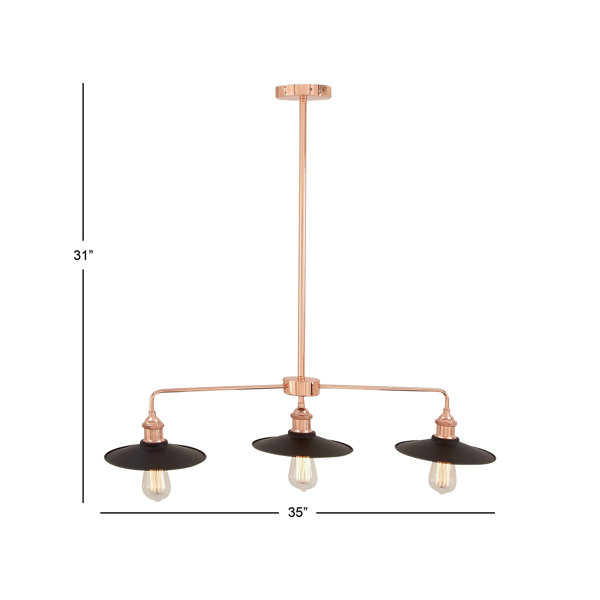 Breakwater Bay Robison 3 Light Kitchen Island Linear Pendant Reviews Wayfair