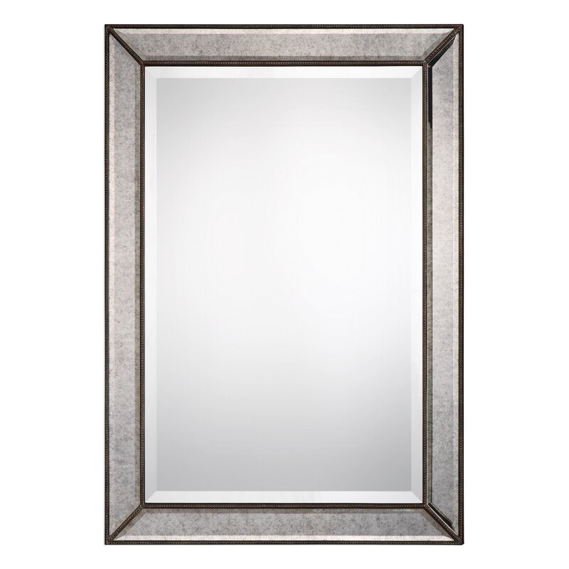 Marsha Traditional Rectangle MDF/Mirror Framed Accent ...