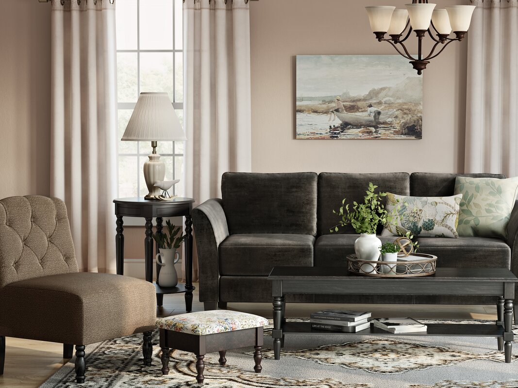 Traditional Living Room Design Photo by Wayfair