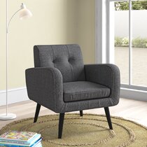 wayfair armchairs grey